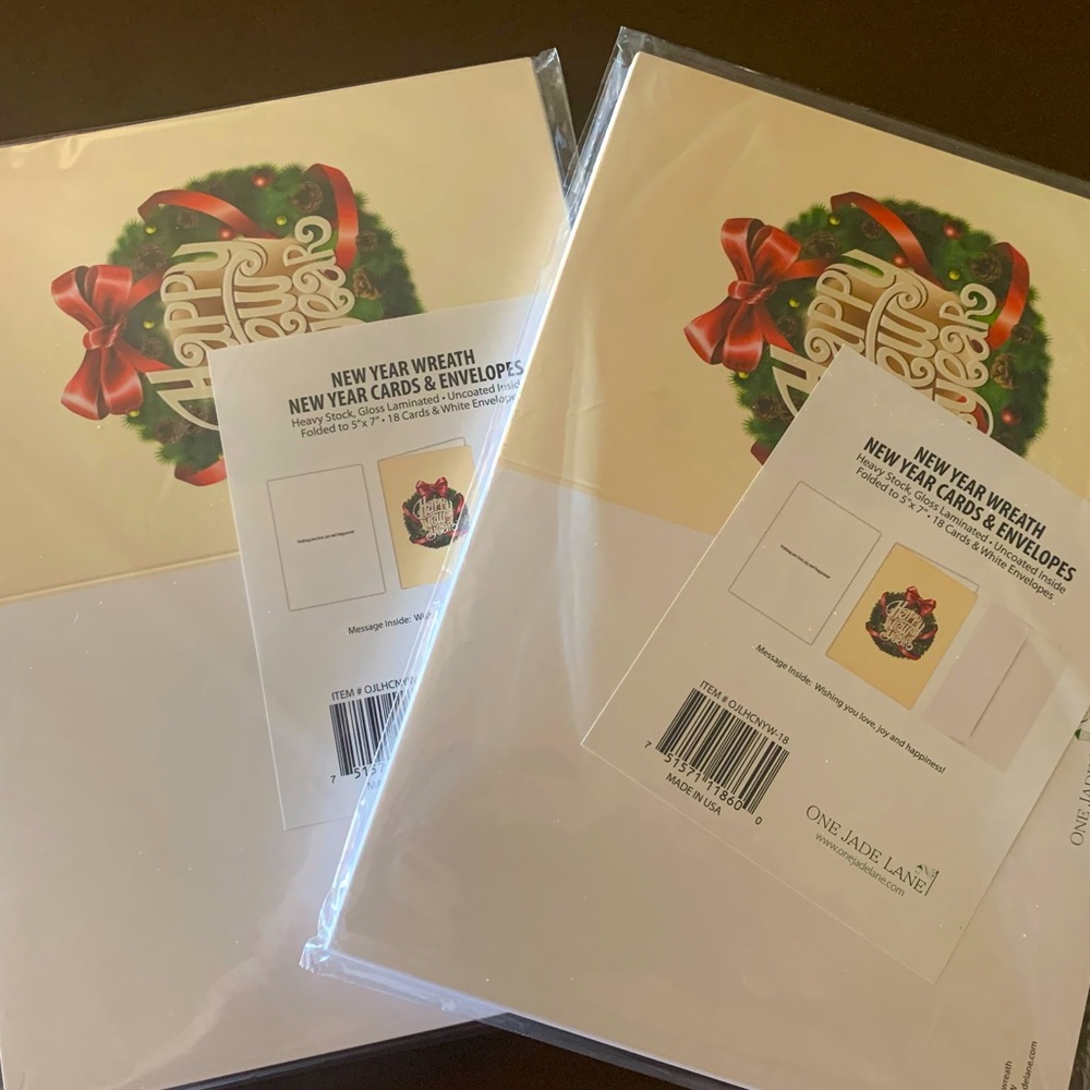 🎄Happy New Year Cards & Envelopes🎄